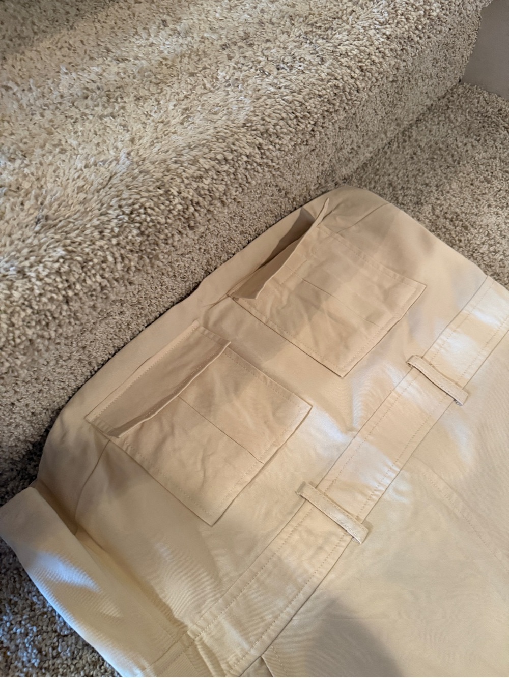 Nasty Gal Cream Cargo Tube Dress - Picture 8 of 8
